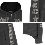 Pet Racing Pigment Hood Zip-Up