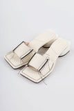 Square Stitch Flip Flops