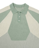 Paneled Two-Tone Polo Shirt