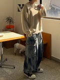 Wave Washed Balloon Cargo Denim