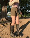 Luin Eyelet Cargo Shorts