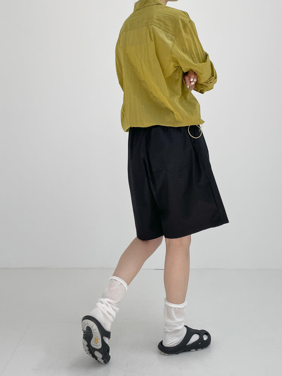 【INCHANT ME】Seed Cotton Banding Bermuda Pants INCHANT ME(インチャントミー) - シードコットンバンディング
