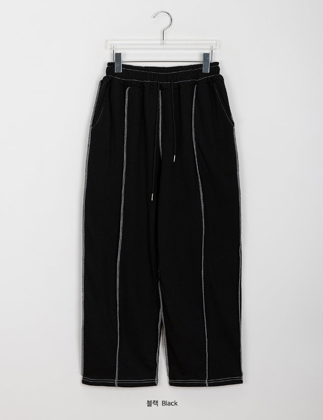 【BAON】Minte banding stitch line training pants BAON (バオン) - ミンテバンディングステッチライントレーニング