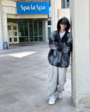 Spray washing hood zip-up