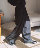 Spring Pintuck Wide Slacks