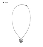 Tata heart star necklace