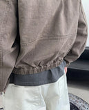 Pedo Dyeing Crop Hood Jacket