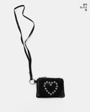 Lendin Heart Rivet Strap Keyring Mini Bag