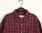 [UNISEX] Dickz Vintage Check Brushed Long Sleeve Shirt