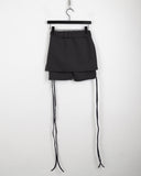 Cantu Slit Strap Banding Skirt Pants