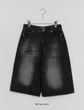 [unisex] Dehas Washing Denim Bermuda Pants