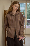 [2-WAY] Navajo Pigment Hood Zip-Up