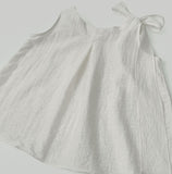 Luxury One Ribbon Strap Halter Neck A-Line Sleeveless Blouse