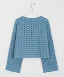 Itero Punching Round Crop Knit