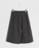 [unisex] Delme Track Line Nylon Banding Bermuda Pants
