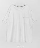 [unisex] Gyuk Stitch Over Short Sleeve Tee