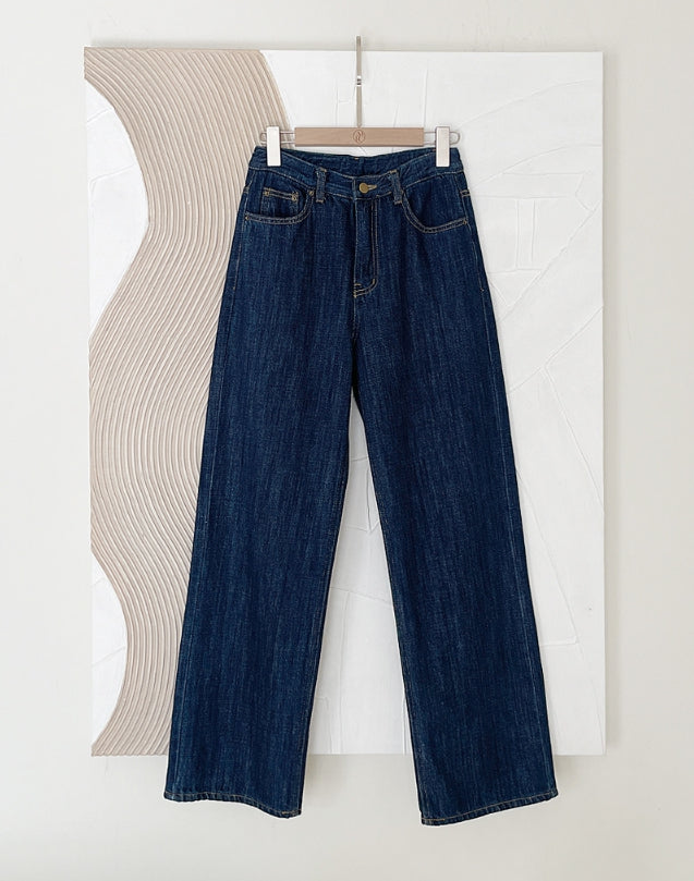 【I AM MARI】Bael Denim Wide Pants I AM MARI (アイアムマリ) - バエルデニムワイドパンツ / Bael