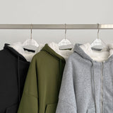 High Quality Full Mink Boa Fur Lining Thick Two-Way Crop Hood Zip-Up