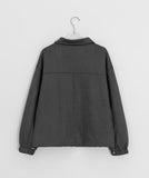 Hufenly Collar Suede Jacket