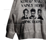 Komap Dirty Over Knit Hoodie