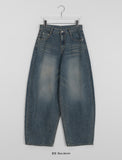 Hanoku Washing Balloon Denim Pants