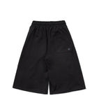 Wide Balloon Pintuck Sweat Bermuda Pants