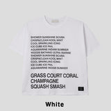 Coryl lettering printing short sleeve t-shirt