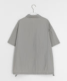 [unisex] Hipom Nylon Over Short Sleeve Shirt