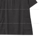 Ribe Shirred Boat Neck Pocket Short Sleeve