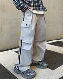 Track line cargo banding pants