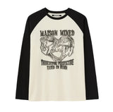 DOODLE RAGLAN LONG SLEEVE TEE