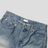Norma Vintage Washing Wide Denim Pants