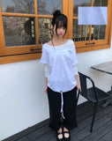 Newren Boat Neck Three Quarter T-Shirt