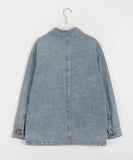 Yukai Collar Pocket Over Denim Jacket