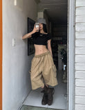 Fold Pocket Pigment Cargo Bermuda Pants