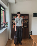 Dainel Two-Tuck Wide Slacks