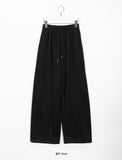 [unisex] Shupin curve cut banding knit pants