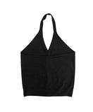 Nirbel Button Halter Knit Top