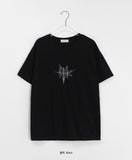 [unisex] Melker Star Embroidery Short Sleeve Tee