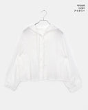 Bucker Gauze Linen Hood Long Sleeve Shirt