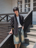 Boma catwash bermuda denim pants