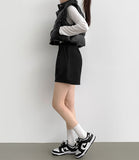 Winter Shorts Corduroy Fleece Brushed Pin Tuck Banding Short Pants