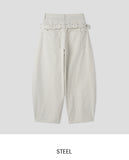 Porty Studded Belted Balloon Pants