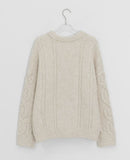 Henble Wool Cable Round Knit