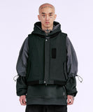 Fourfold Nylon Mixed Bomber Vest