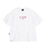 Caroline Chain Embroidered Crop Short Sleeve Tee