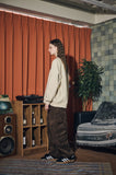 Corduroy Wide Over Cargo Pants