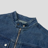 Riet biker denim jacket