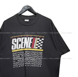 Sporty scene printing over short sleeve