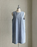Paying Denim Sleeveless Mini One Piece